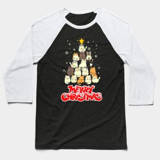 Christmas Cats Baseball T-Shirt